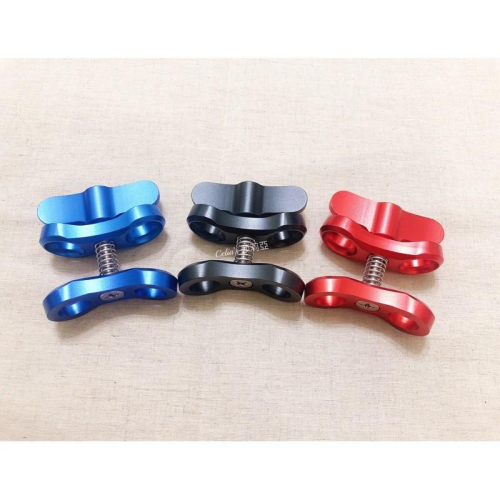潛水攝影 雙孔蝴蝶夾 可適用Gopro 補光燈配件 連接支架 兩孔球夾 燈臂夾 固定燈臂 頭球夾 不銹鋼 螺絲彈簧 抗