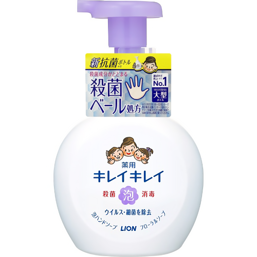 【LION 獅王】抗菌洗手慕斯-花卉皂香/紫(500ml)【6976】