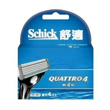 【Schick舒適牌】－附發票－舒適 創4紀 刮鬍刀片4入