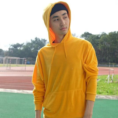 ASOS 絲絨芥末黃連帽T Oversized Hoodie In Yellow Velour XS現貨