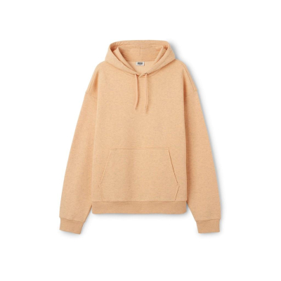 Weekday oversized 連帽長袖 黃色 落肩 街頭風 S