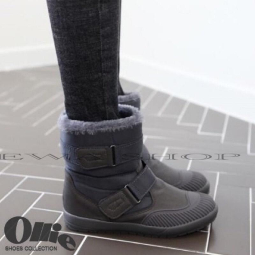 韓國??空運～?韓國Ollie 魔鬼氈內刷毛雪靴～?好評不斷！熱賣款～♥️內刷毛雪靴♥️內增約2公分