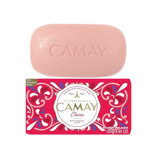 【CAMAY 佳美】潤膚香皂-CLASSIC紅色(125g)【1711】