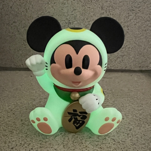 （姆仔fun玩具）URDU隱藏版 夜光米奇招財貓