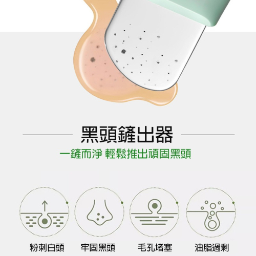 手動鏟黑頭神器 粉刺清潔工具 毛孔清潔器 黑頭刮刀 鼻頭清潔工具 去粉刺美容工具 臉部清潔護理工具(A250)
