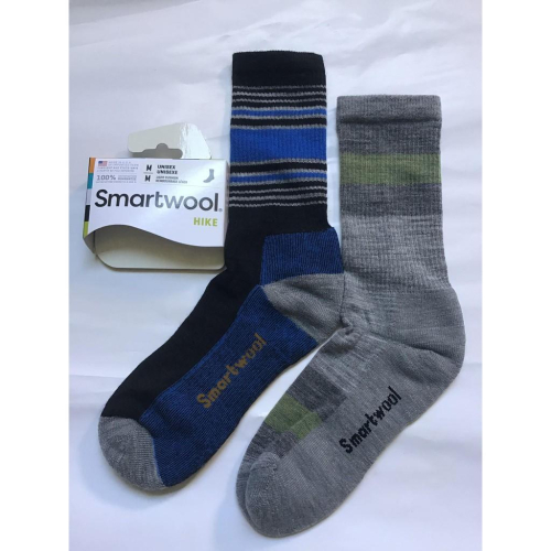 春夏新貨 雙色現貨 Smartwool Striped Hike light 輕厚度避美麗諾羊毛震登山襪