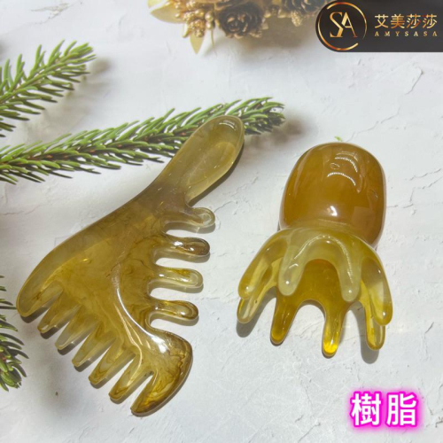 艾美莎莎（滿額送A醇精華液）樹脂 加厚 牛角八爪魚 撥筋棒 牛角小雪人刮痧板 章魚頭療梳 臉刷面部按摩刷 撥筋棒 刮痧棒