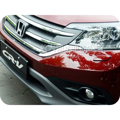 SUPER CR-V(13-14)鍍鉻水箱罩側飾條(一組一車份)ーCRV 4代