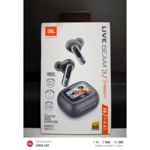 全新未拆封 JBL Live Beam 3 黑色 彩色觸控充電盒
