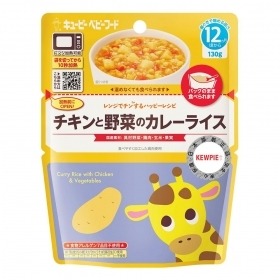 日本kewpie 野菜雞肉咖哩燉飯(12M+) 寶寶飯 08683