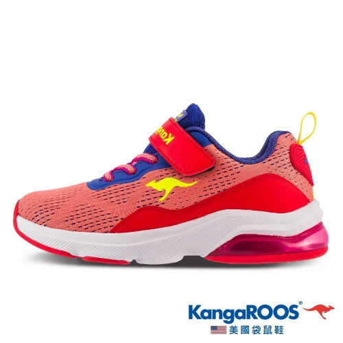 金英鞋坊2館 KangaROOS 童鞋RUN SWIFT輕量透氣緩震氣墊運動鞋11892-紅 超低直購價490元
