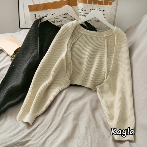 預購?免運? 素面百搭針織毛衣罩衫 A0867 #Kayla.girl #少女愷拉 #實穿