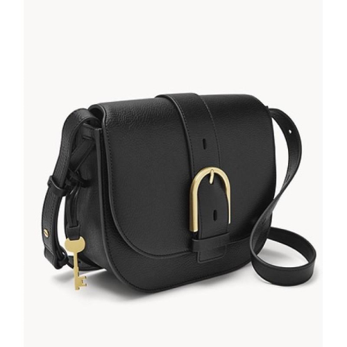 Fossil Wiley 復古美型馬鞍包 黑色