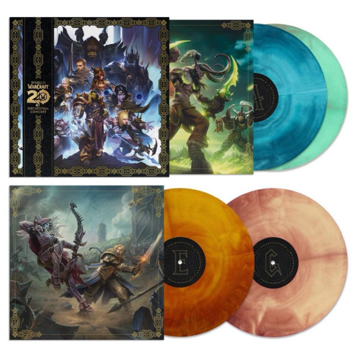 【黑膠】魔獸世界：二十週年紀念音樂會 限量彩膠4LP World of Warcraft