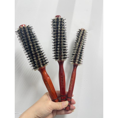 鬃毛圓梳 新品白鬃毛/加長斜鬃毛圓梳大/中/小（現貨供應）