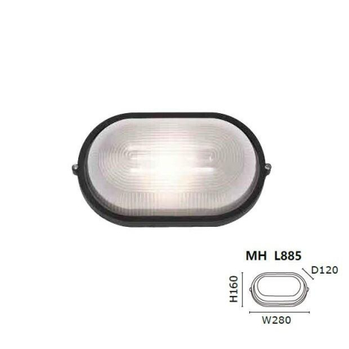 新莊好商量~MARCH LED E27 壁燈 工業風 黑框橢圓形 壓鑄鋁 MH-L887 MH-L886 MH-L885