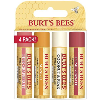 蜜蜂爺爺Burt＇s Bee 保濕護唇膏 4入/盒 每個0.15oz 不分售