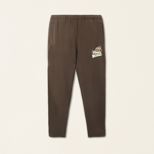 RS代購 Roots全新正品優惠 Roots男裝-經典傳承系列 動物LOGO毛圈布長褲 滿額即贈購物袋