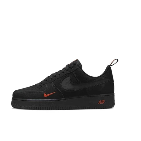 Nike Air Force 1 Low Multi-Swoosh 黑 小紅勾 DZ4514-001 男女情侶鞋