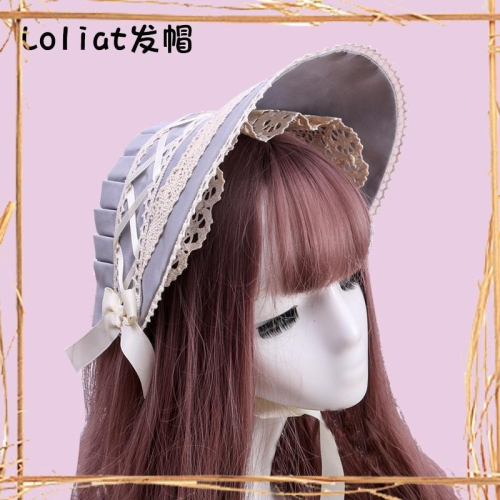 【動漫研習社】可愛古典lolita洛麗塔蕾絲蝴蝶結洛芙德bb帽手作bnt發帽