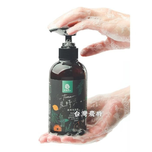 [台灣農特]木酢達人炭時光森林沐浴露300ml*1瓶