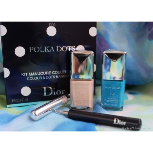 Dior迪奧限量霓夏點彩美甲組#001糖果屋Polka Dots Kit Manucure Couleur & Pois