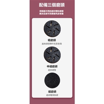 QIU 數顯吸塵磨腳器 配件磨頭 粗磨頭 細磨頭