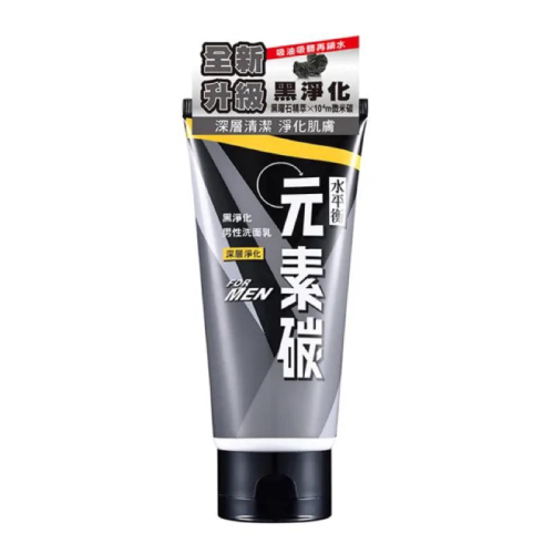 元素碳 黑淨化男性洗面乳《深層淨化》100g【24h百貨網】