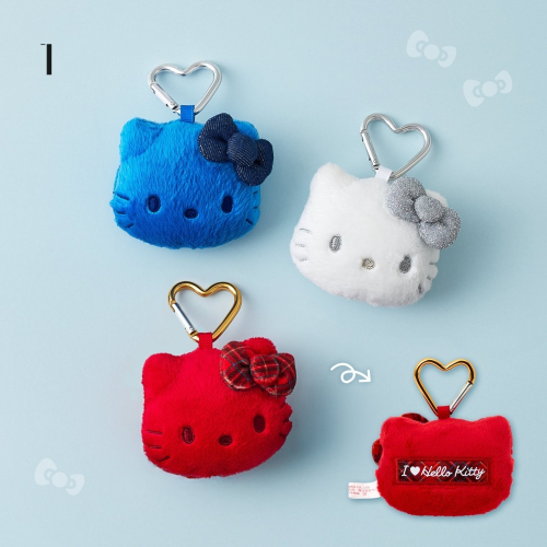 過生活IP訂購 三麗鷗 HelloKitty 凱蒂貓 絨毛大臉玩偶吊飾 I love Hello kitty 6A53R