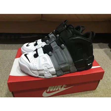 Air More Uptempo 黑灰白 三色鞋 漸層 大AIR 復古籃球鞋 男鞋女鞋 921948-002