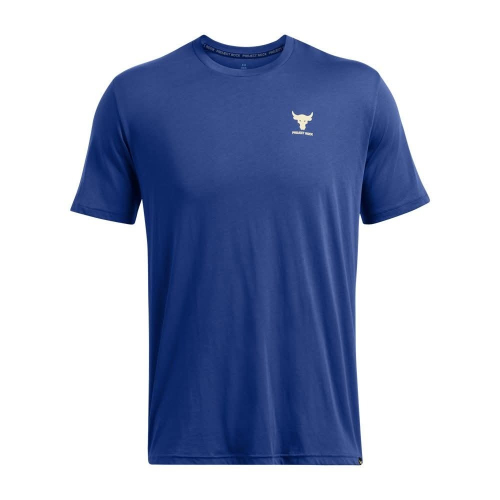 男子 UA Pjt Rock Simple Branded 藍色 巨石強森 小LOGO 短袖T-Shirt 美版偏大