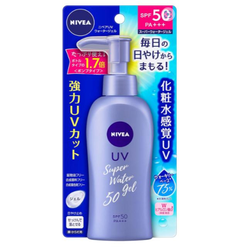 《現貨》小紅豆日貨 NIVEA 妮維雅 防曬水凝膠 化妝水感覺 SPF50 140g