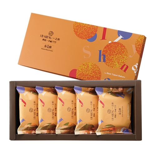 5入金Q餅禮盒-送禮指定名品 1盒(附提袋)