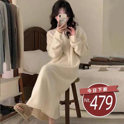 【台灣發貨】韓版氣質寬鬆顯瘦毛衣 連身裙 吊帶裙 吊帶褲 女裝【S350】