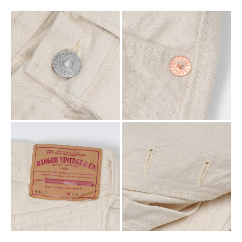 RANGER VINTAGE W403 赤耳白丹寧牛仔直筒長褲牛仔褲 定織定染 13oz EL CAPITAL