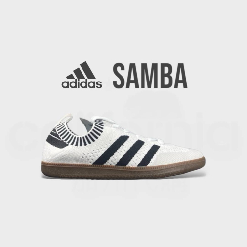 ?adidas Originals Samba Primeknit 白底黑線條/白黑色