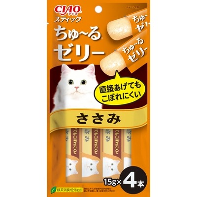 【公司貨】CIAO寒天 貓肉泥-雞肉+扇貝4p/貓零食