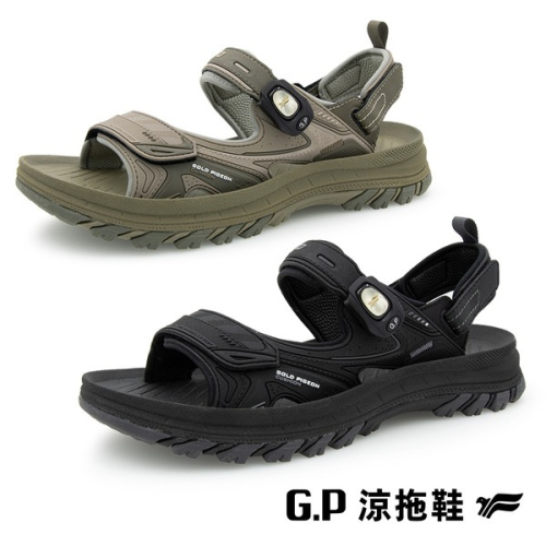 G.P 男款【BLOOM】綠藻科技涼拖鞋 磁扣 運動涼鞋 足弓支撐 高彈 緩震 止滑 涼鞋 拖鞋 兩穿 運動涼鞋