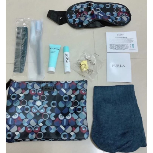 長榮航空豪華經濟艙 比利時品牌FURLA 過夜包（貓頭鷹）
