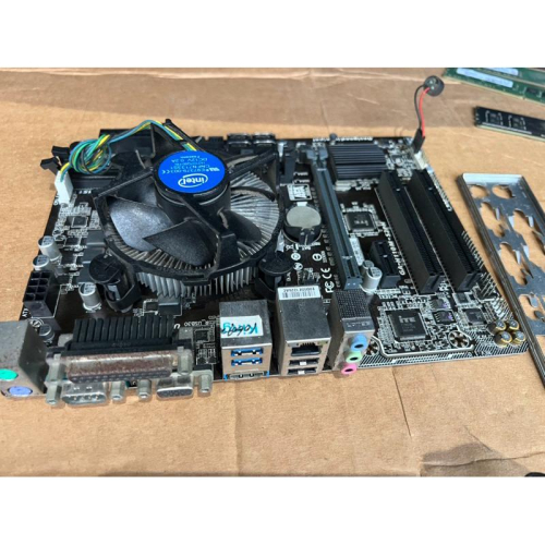 岡山 二手故障，主機板零件機報帳用技嘉 GA-H110M-S2PH 1151腳位 Intel H110晶片