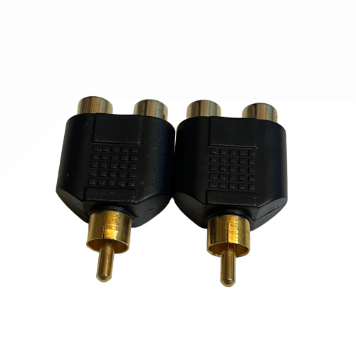 ❮二手❯ 1公2母 RCA AV*1公 轉 RCA AV*2母 轉接頭 AV端子線 訊號線 喇叭線 影音 音響 電腦