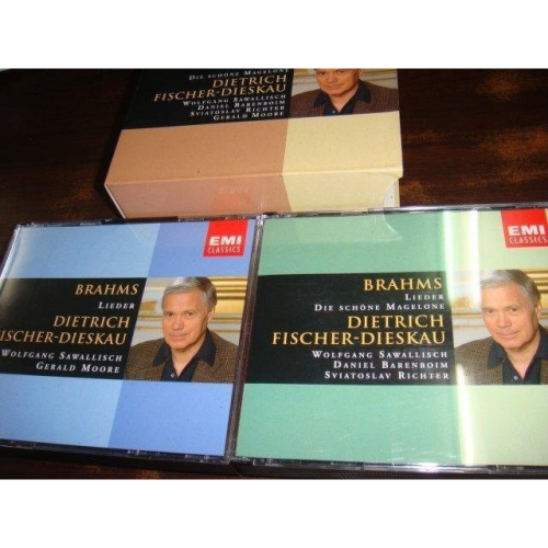 文本齋 費雪狄斯考 Fischer Dieskau 布拉姆斯 Brahms Lieder 藝術歌曲集 EMI 6CD