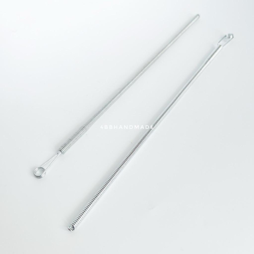 【手作家園】不銹鋼彈簧穿繩器 穿帶器 穿眼器 鬆緊帶引線器｜褲腰繩 帽T繩 衣物皮筋 穿繩輔助工具