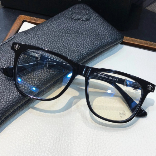 Chrome Hearts眼鏡黑框眼鏡易烊千璽款板材素顏鏡近視眼鏡可配防藍光鏡片眼鏡框眼鏡架男女學院風53-18-145
