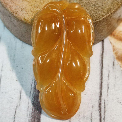 ?金枝玉葉?天然緬甸玉A貨翡翠 紅翡 精雕 葉子 現貨特惠【92jade 就愛翡翠】翡翠葉子 玉葉子 一夜致富 一夜成名