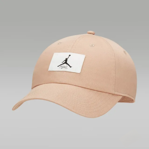 NIKE J CLUB CAP US CB FLT PATCH 休閒帽 奶茶色
