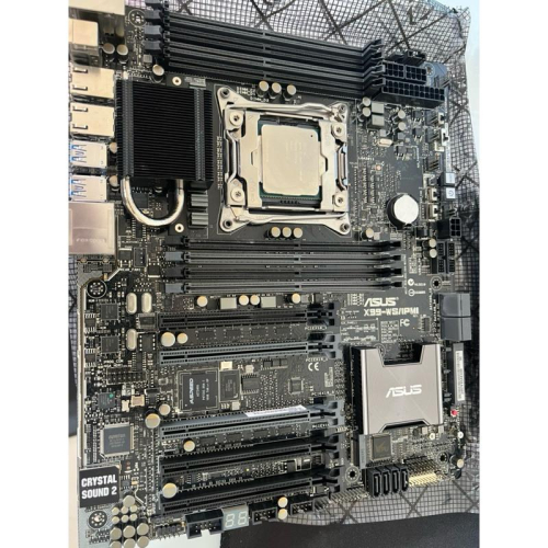 岡山 intel core i7 5960x asus 主機板 有擋板 x98-ws/ipmi 90sb04s0