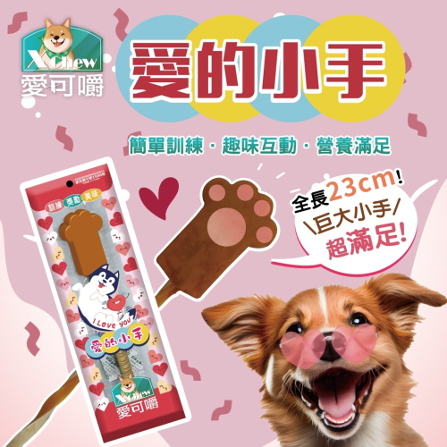 X Chew 愛可嚼 愛的小手 單支入 超巨大潔牙棒 棒棒糖 潔牙骨 狗零食