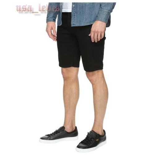 【彈性29-44腰優惠】美國 日本Levi s 511 Shorts Black 黑色合身版牛仔短褲 休閒 短褲 五分褲