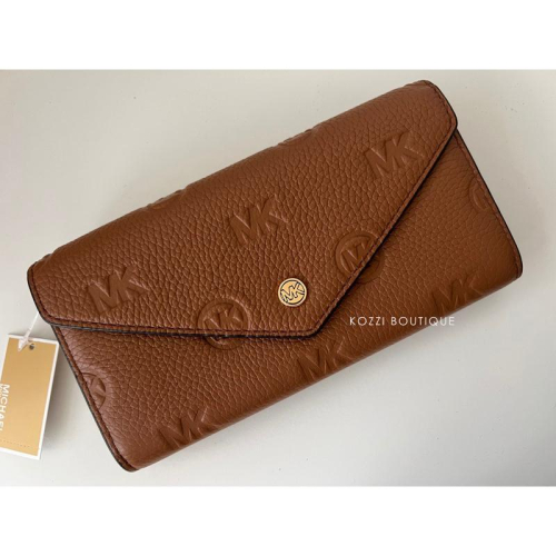 現貨 michael kors jet set travel logo 壓紋 荔枝紋 長夾 wallet mk長夾